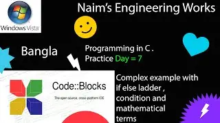 Complex example with if else ladder , condition and mathematical terms, Day 7
