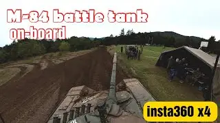 M-84 Main Battle Tank  on-board insta360 x4 
