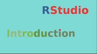 Rstudio - an introduction for data analysis