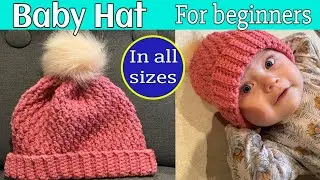 Easy & Fast Crochet Baby Hat for beginners | Crochet  beanie