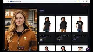AI Human Carrie helps a user build their 'fit.