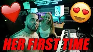My GIRLFRIEND Making A Beat!!!