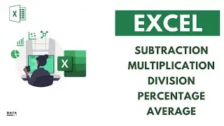 Basic Excel Tutorial | Subtraction | Multiplication | Division | Percentage | Average