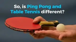 Differences between ping pong and table tennis