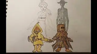Little Nightmares 2 Drawing||Six/Mono/Thin man/The Lady||Decodingart