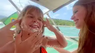 LANCHA COM FAMILIARES ~AVÓS~TIOS~PRIMOS em JURERÊ Internacional (Pt 10) 😹🤩 - Modelo Julinha