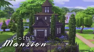Sims 4 Goth's Mansion speedbuild (CC Makeovers)