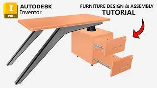 Design and Assembly of a Workstation Desk in Autodesk Inventor 2025 - Beginner Tutorial