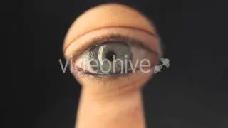 Eye Keyhole - Video Stock Footage