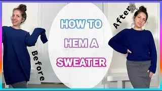 How To Hem A Sweater ✂️ #diyfashion #hemasweater #stylehacks #diyfashion