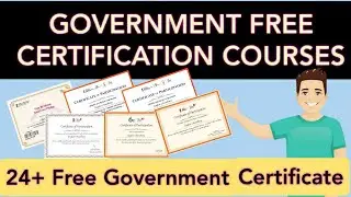 Free Government Certification Courses || 24+ Free Government Certificate Within 5 Min ||