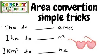 How to convert areas into Hectares & acres | Hectere to meter (square) & hectare to acre✌😍✌ Tricks