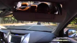 Вождение проезд регулируемых перекрёстков Hyundai Avante урок №3