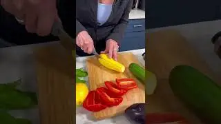 Lemon Basil Grilled Vegetables #healthycooking #easyrecipes #cookingathome #shorts