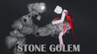 Stone Golems Attack in People Playground