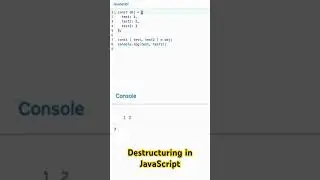 The Best Way To Learn Array and Object Destructuring (ES6)