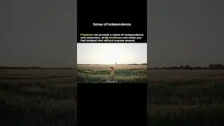 Freedom vs Loneliness: Sense Of Independence #shorts #freedom #loneliness #foryou #mood #happy