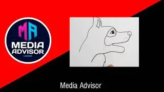 🔥 How to draw dog by hand outline 🔥|Media Advisor |