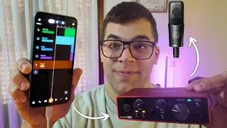 Conectar Focusrite + Microfono Condensador + Celular BANDLAB (Movil)