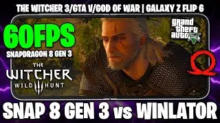 SNAPDRAGON 8 GEN 3 RODANDO JOGOS DE PC NO WINLATOR! | Galaxy Z Flip 6 Winlator com GTA 5!
