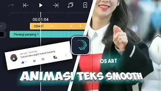 Cara edit teks di alight motion | Animasi teks smooth