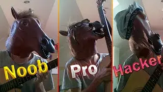 GUITAR NOOB VS PRO VS HACKER | Player in C