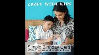 Easy Handmade Birthday card for kids and Moms | Resist technique - Cardmaking