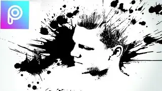 Ink splash effect in picsart editing tutorial 2018