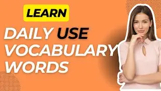 Enhance Your Everyday Vocabulary with Common English Words and Sentences #vocabulary #englishwords