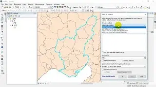 Coğrafi Sorgulama I Select By Location in ArcGIS