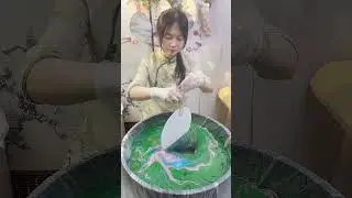 How to make Chinese hand-painted fans #painting #art #diy #Chinese culture #artist