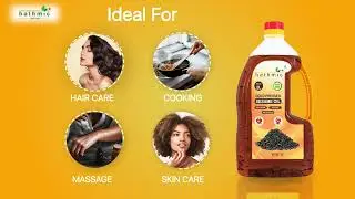 Hathmic Cold Pressed Sesame / Gingelly / Til Oil,  (Un Refined and Un Filtered Pure Oil)