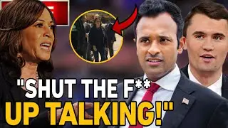 Kamala Harris LOSES TEMPER & SCREAMS At Charlie Kirk & Vivek Ramaswamy In Front Of Her VOTERS