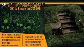 Herbs and Grass Maker for ZBrush