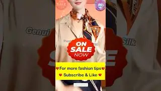 How to Tie Wear & Style 6in x 60in (15cm x150cm) Long Silk Scarf Tips #32 #Shorts