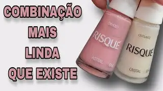 UNHA DELICADA COM ESMALTES RISQUÉ