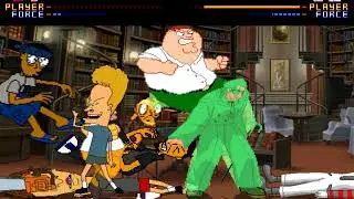 Mugen Battle #10 Team Homer Simpson Vs Team Peter Griffin