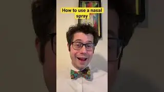 How to use a nasal spray