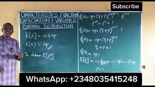 Expectation and Variance of the Characteristic Function Binomial Distribution 