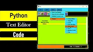 Python Code | Text Editor | Python Programming