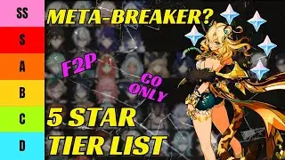ULTIMATE GENSHIN 5.1 F2P 5 STAR TIER LIST! Get the BEST for your PRIMOS at C0!!!
