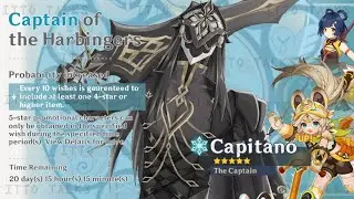 UPDATE!! CAPITANO: THE CAPTAIN PLAYSTYLE, VOICELINES, PERSONALITY INFO & KEY TRAITS - Genshin Impact