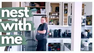 NEST WITH ME | kitchen organization & declutter [complete kitchen reorganization]