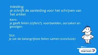 Het schrijven van een artikel en een verslag