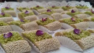 من الحلويات التقليدية المغربية /حلوة الساقية ب اللوز