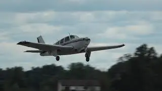Beechcraft Debonair N63HM departing KHWY 9/10/17