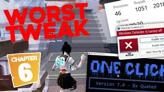 does tweaking actually work? pt.9 (one click by quaked) fortnite fps test 12400f 4060 8gb