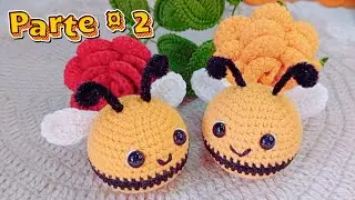 😍ABEJA A CROCHET 🐝para tus ramos tejidos 🐝paso a paso ✅