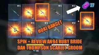 SPIN + REVIEW SKIN SENJATA AN94 RUBY BRIDE & THOMPSON SCARLET GROOM