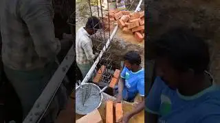 Reinforcement Concrete Column #shorts #foundation #construction #youtubeshorts #short